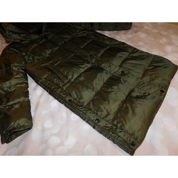Halogen Womens Hooded Puffer Jacket Olive Size XS - Picture 5 of 9